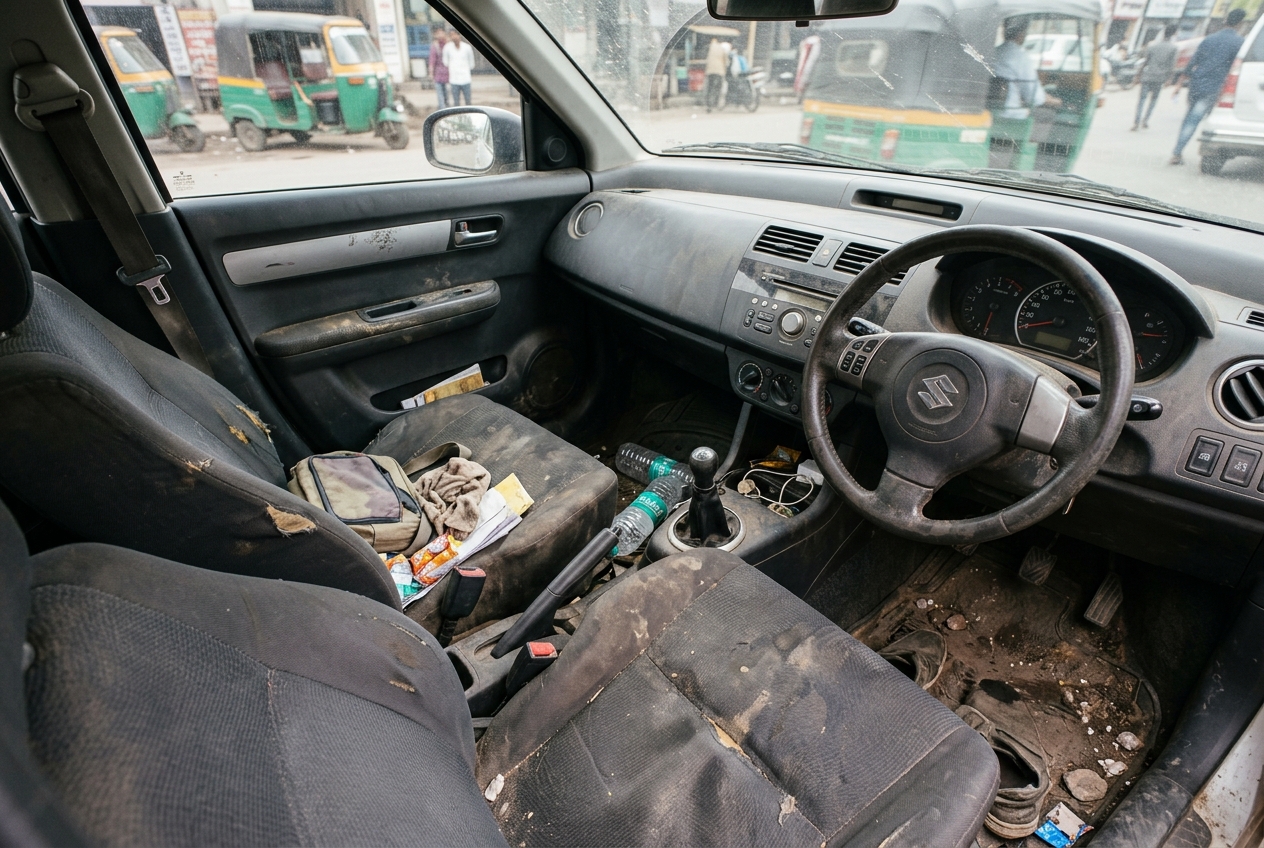Vehicle before detailing and shringar