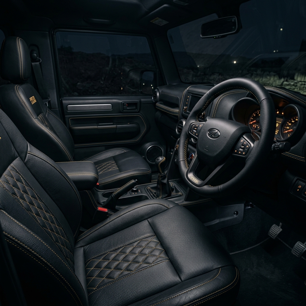 Mahindra Thar custom interior shringar
